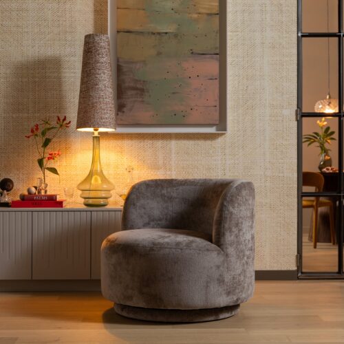 Draaifauteuil Popular Modulair Chenille - Taupe - Afbeelding 3