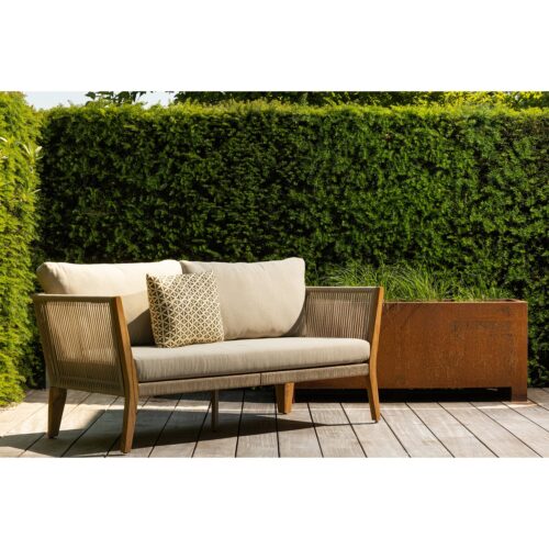 Outdoor 3 -zits Loungebank San Remo Teakhout - Zand - Afbeelding 2