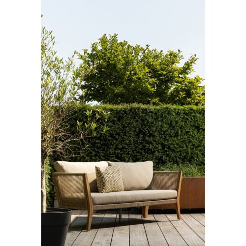 Outdoor 3 -zits Loungebank San Remo Teakhout - Zand - Afbeelding 3