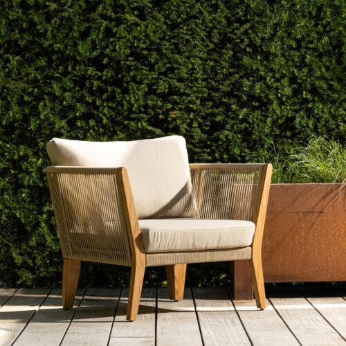 Outdoor Loungestoel San Remo Teakhout - Zand - Afbeelding 2