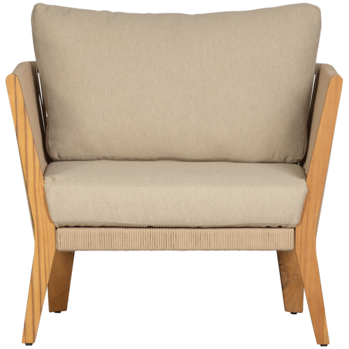 Outdoor Loungestoel San Remo Teakhout - Zand - Afbeelding 4