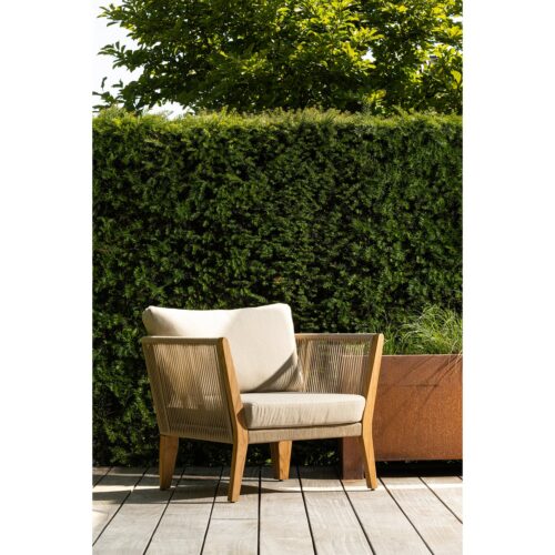 Outdoor Loungestoel San Remo Teakhout - Zand - Afbeelding 3