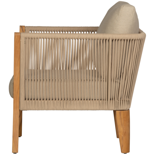 Outdoor Loungestoel San Remo Teakhout - Zand - Afbeelding 5