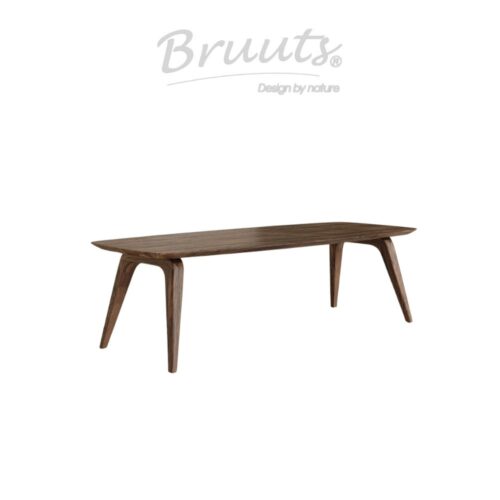 Deens Ovaal Verjongde Rand - Walnut - Penpoot Hout  - Walnut