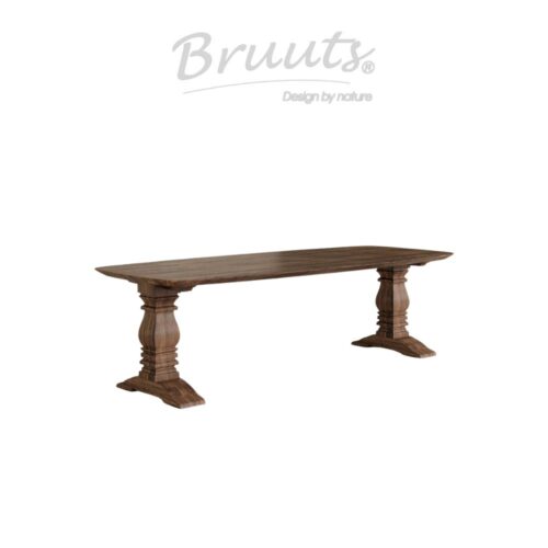 Deens Ovaal Verjongde Rand - Walnut - Kloosterpoot Hout - Walnut