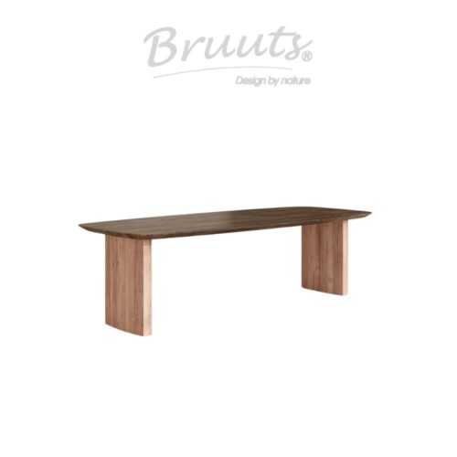 Deens Ovaal Verjongde Rand - Walnut - Kolompoot Hout Recht - Matt Lacquer