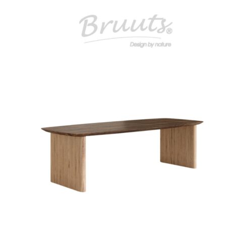 Deens Ovaal Verjongde Rand - Walnut - Kolompoot Hout Afgerond  - Silky Maple