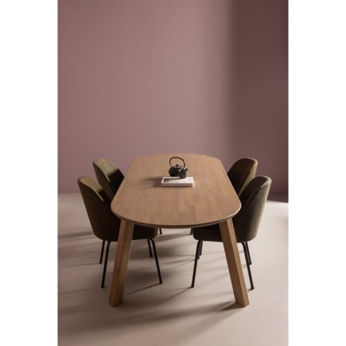 Eetkamerstoel Vogue Velvet Geweven - Warm Groen - Afbeelding 2
