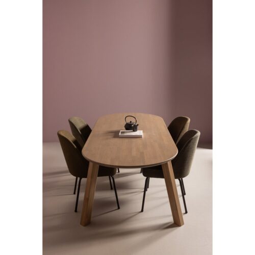 Eetkamerstoel Vogue Velvet Geweven - Warm Groen - Afbeelding 3