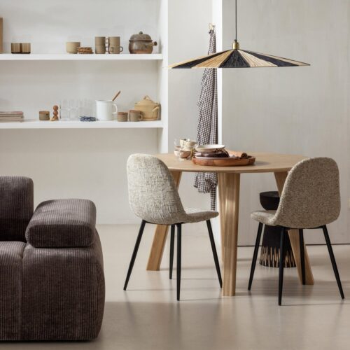 Yuki serveerplank rond acacia hout naturel - Afbeelding 3