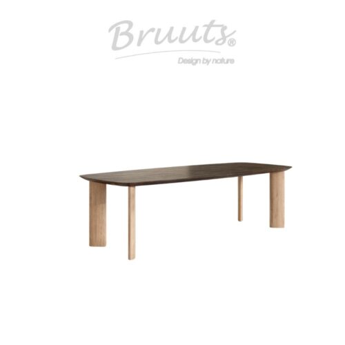 Deens Ovaal Verjongde Rand - Lava - Blokpoot Hout Eclipse - Silky Maple
