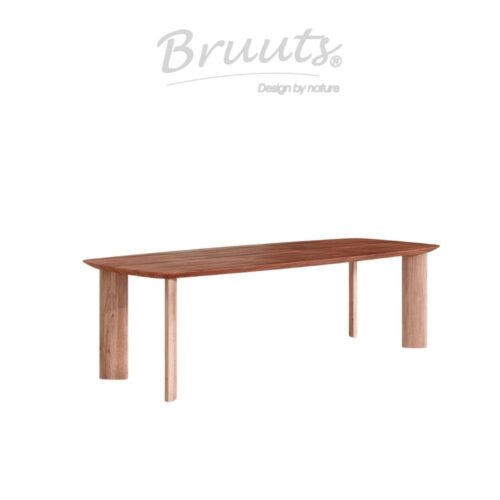 Deens Ovaal Verjongde Rand - Jacaranda - Blokpoot Hout Eclips - Matt Lacquer