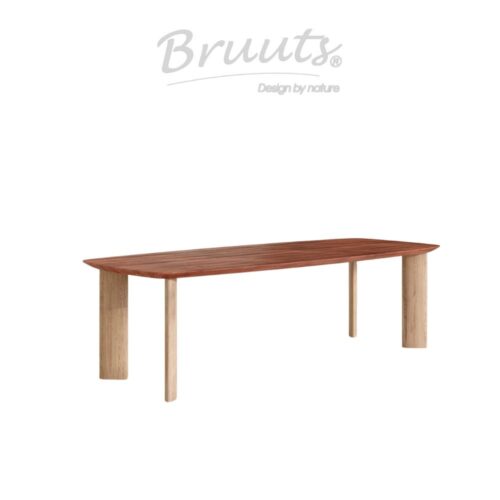 Deens Ovaal Verjongde Rand - Jacaranda - Blokpoot Hout Eclips - Silky Maple