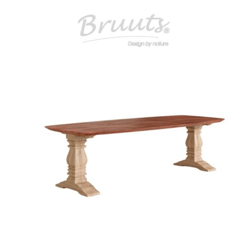 Deens Ovaal Verjongde Rand - Lava - Kloosterpoot Hout - Silky Maple