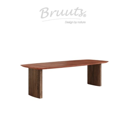 Deens Ovaal Verjongde Rand - Jacaranda - Kolompoot Hout Recht - Walnut