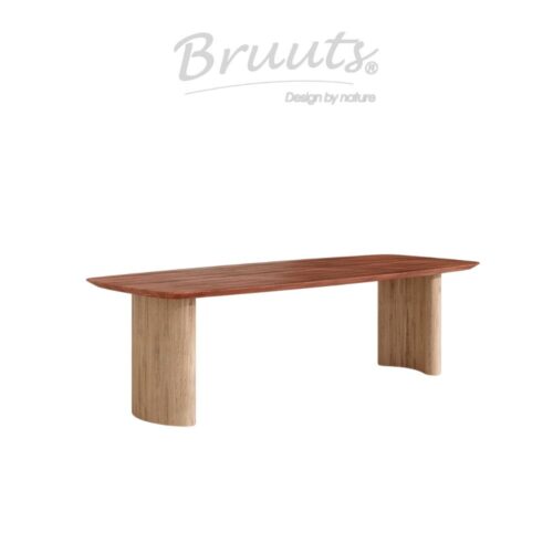 Deens Ovaal Verjongde Rand - Jacaranda - Kolompoot Hout Halfrond - Silky Maple