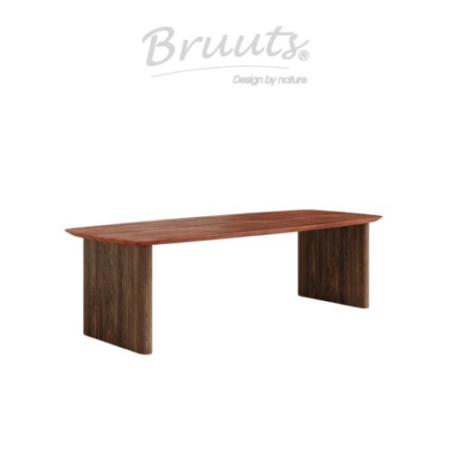 Deens Ovaal Verjongde Rand - Jacaranda - Kolompoot Hout Afgerond  - Walnut