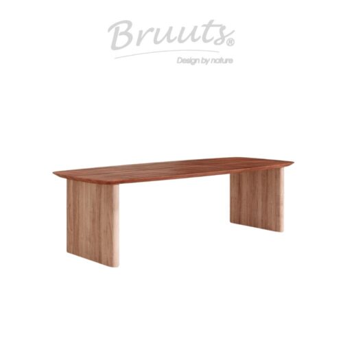 Deens Ovaal Verjongde Rand - Jacaranda - Kolompoot Hout Afgerond  - Matt Lacquer