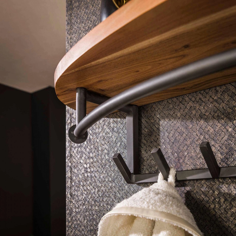 Kapstok Round 8 Haken Acaciahout Naturel - Afbeelding 2