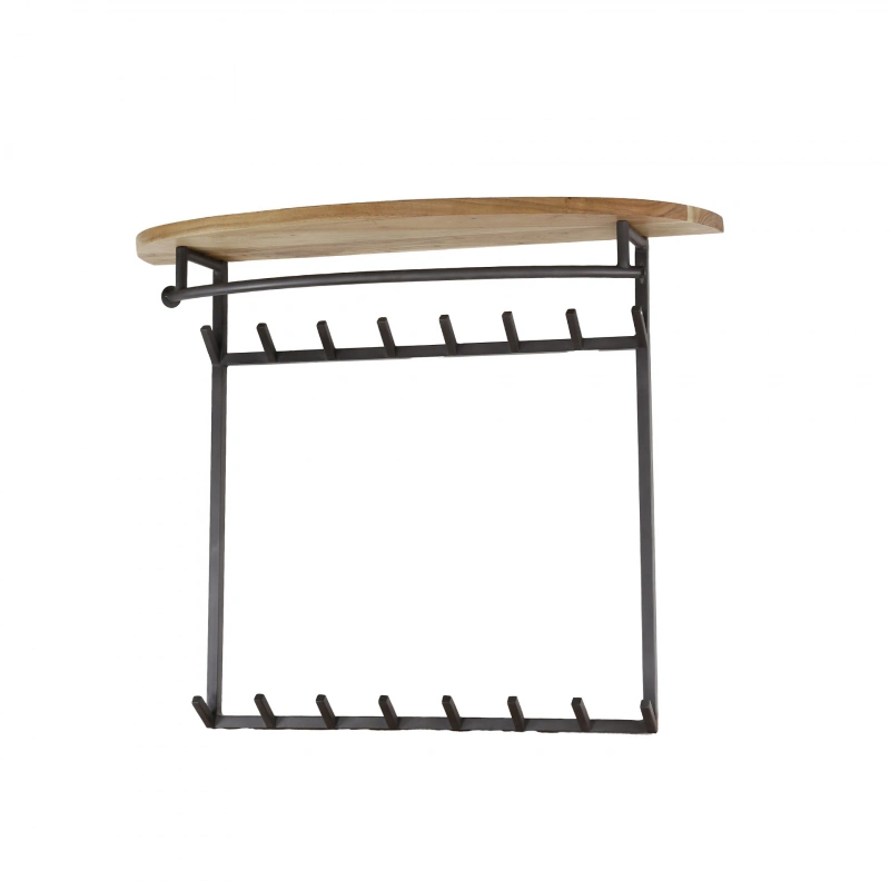 Kapstok Round 16 Haken Acaciahout Naturel - Afbeelding 3