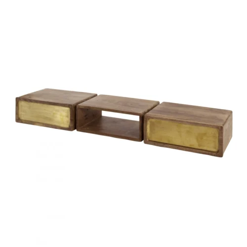 Hangend Bureau Brass 123 cm met 2 laden - Afbeelding 3