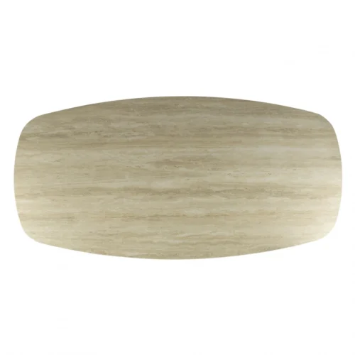 Ovale Eettafel Romano Keramiek in Travertin-look 180 x 90cm - Afbeelding 3