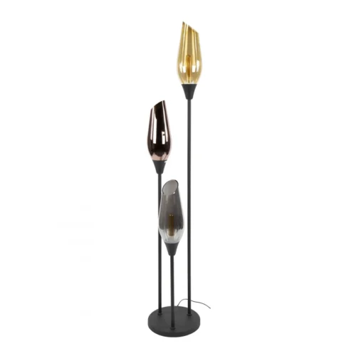 Vloerlamp Cocoon Mix Glass 3-lamps - 35 x 168 cm - Afbeelding 3
