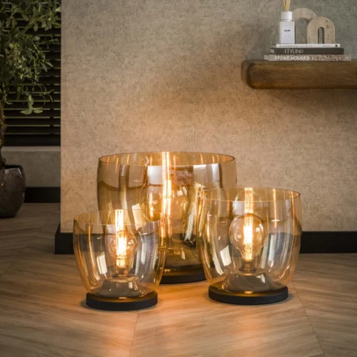 Vloerlamp UP Large -  Amber Glas - Afbeelding 3