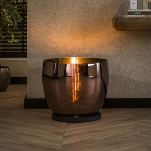 Vloerlamp UP XXL -  Koper Glas