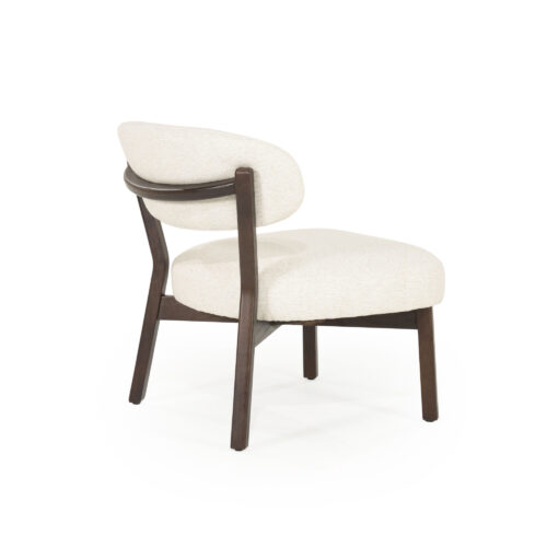 Fauteuil Mikky Eikenhout en stof Beige / Bruin - Afbeelding 14