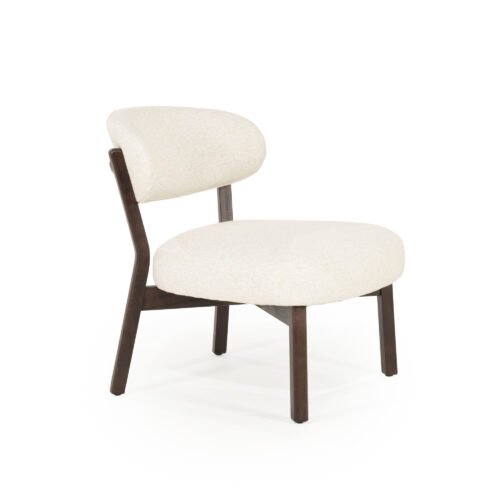 Fauteuil Mikky Eikenhout en stof Beige / Bruin - Afbeelding 16