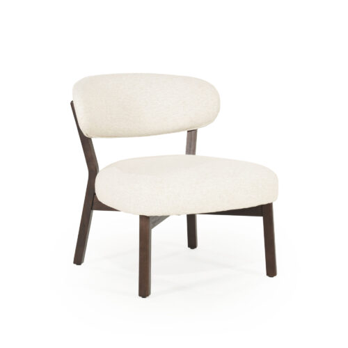 Fauteuil Mikky Eikenhout en stof Beige / Bruin - Afbeelding 17
