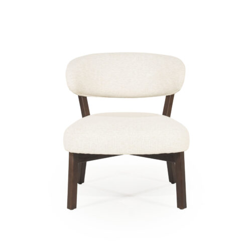 Fauteuil Mikky Eikenhout en stof Beige / Bruin - Afbeelding 18