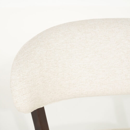Fauteuil Mikky Eikenhout en stof Beige / Bruin - Afbeelding 4