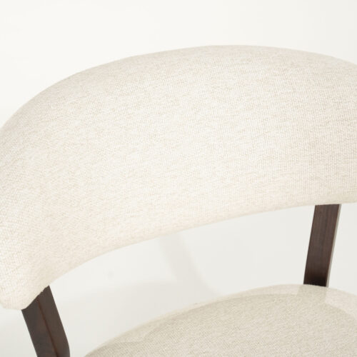 Fauteuil Mikky Eikenhout en stof Beige / Bruin - Afbeelding 2
