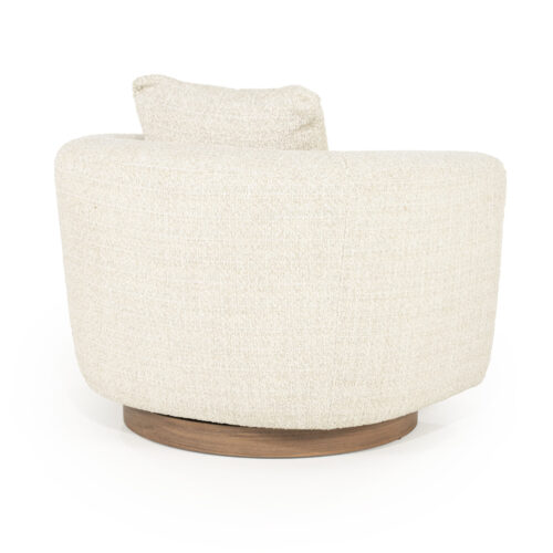 Draaifauteuil Jordan Grove Bouclé - Beige - Afbeelding 12