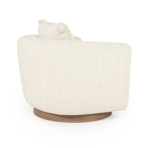 Draaifauteuil Jordan Grove Bouclé - Beige - Afbeelding 13