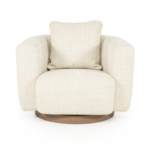Draaifauteuil Jordan Grove Bouclé - Beige - Afbeelding 14