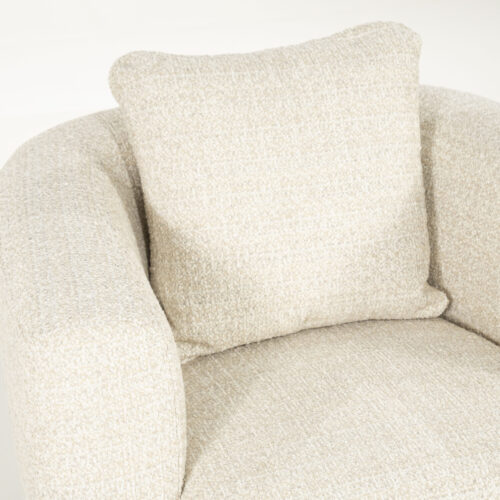 Draaifauteuil Jordan Grove Bouclé - Beige - Afbeelding 15