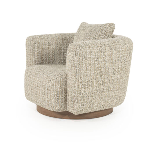 Draaifauteuil Jordan Grove Bouclé - Beige - Afbeelding 31
