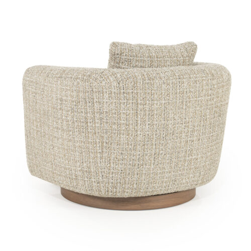 Draaifauteuil Jordan Grove Bouclé - Beige - Afbeelding 28