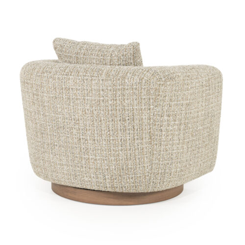 Draaifauteuil Jordan Grove Bouclé - Beige - Afbeelding 26