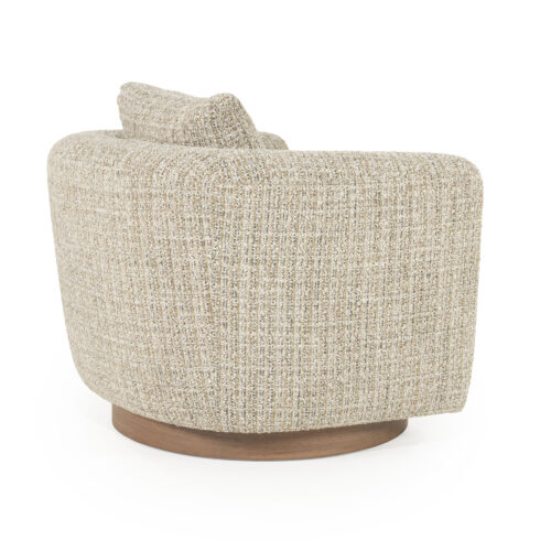 Draaifauteuil Jordan Grove Bouclé - Beige - Afbeelding 25