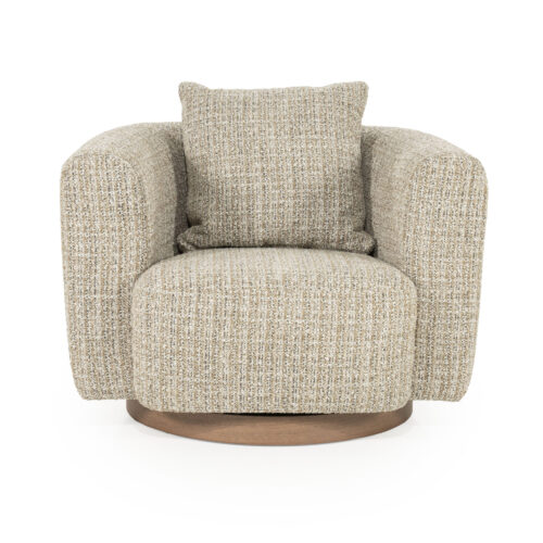 Draaifauteuil Jordan Grove Bouclé - Beige - Afbeelding 21