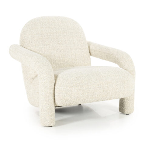 Fauteuil Monica Grove Bouclé - Beige