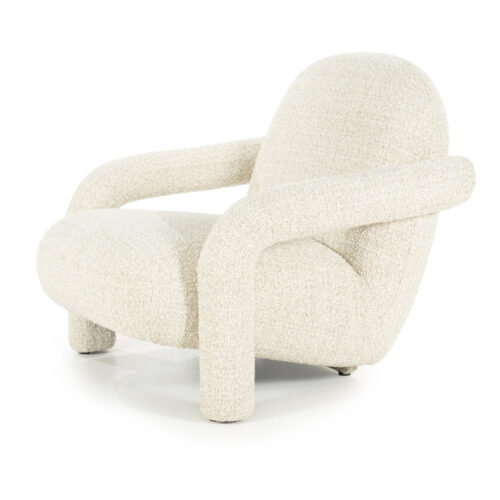 Fauteuil Monica Grove Bouclé - Beige - Afbeelding 7
