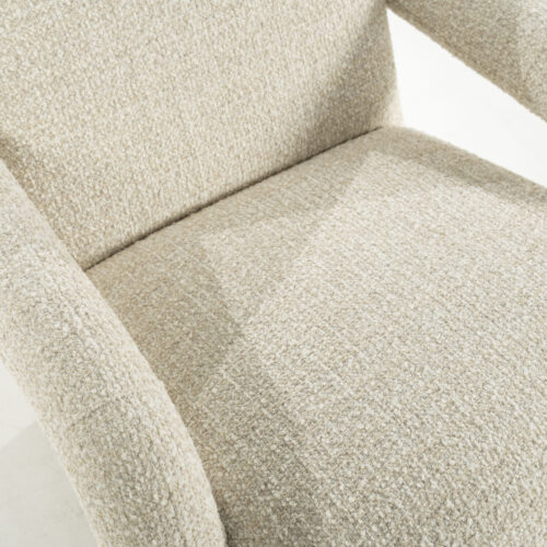 Fauteuil Monica Grove Bouclé - Beige - Afbeelding 3