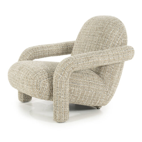 Fauteuil Monica Grove Bouclé - Beige - Afbeelding 19