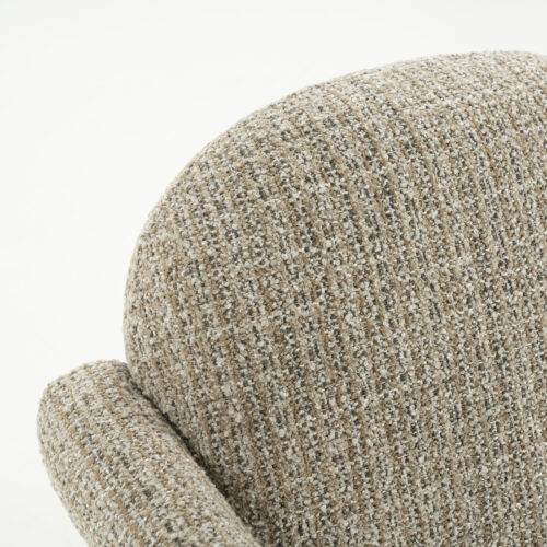 Fauteuil Monica Grove Bouclé - Beige - Afbeelding 15