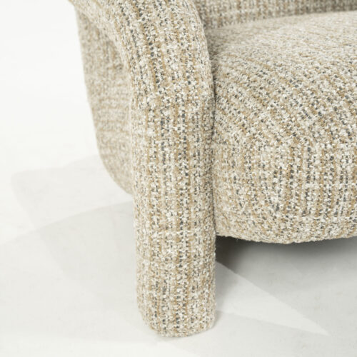 Fauteuil Monica Grove Bouclé - Beige - Afbeelding 13
